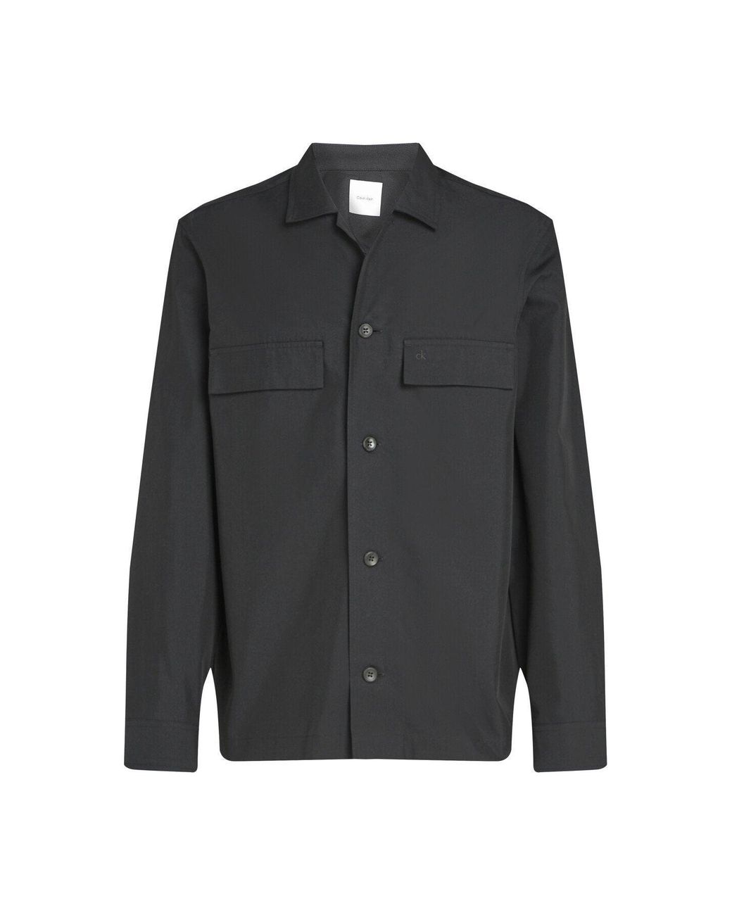 Calvin Klein Black Boxy Overshirt for men