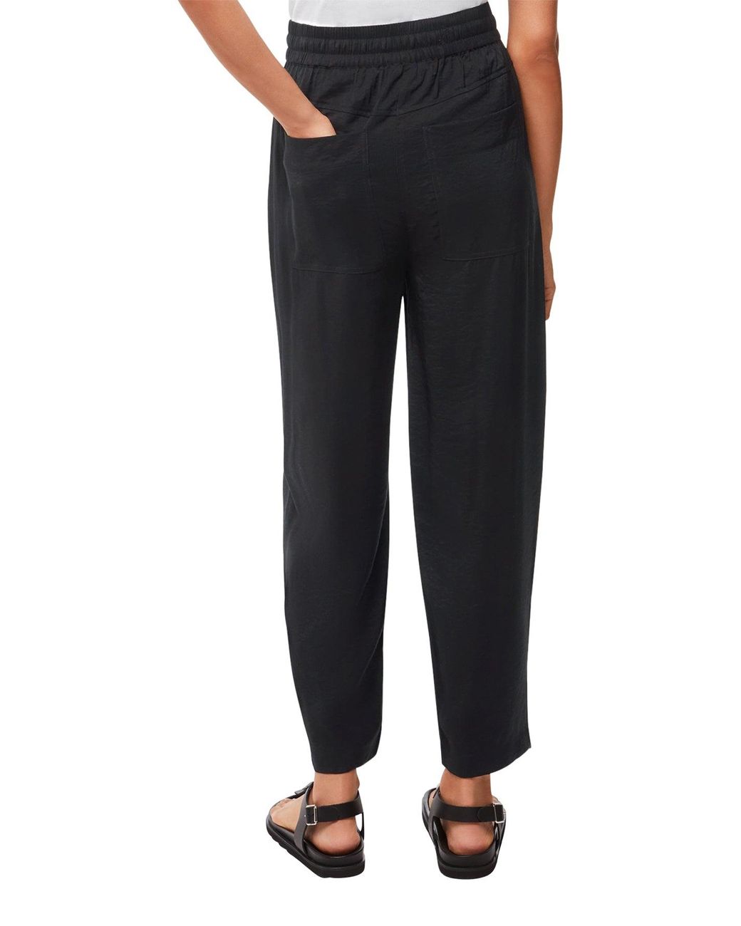 Whistles Blue Tie Waist Trouser