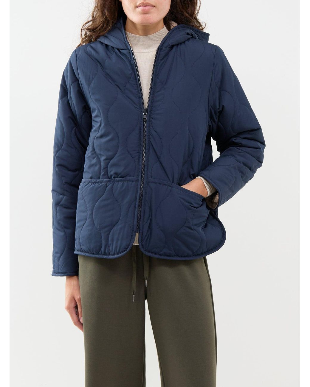 Soya Concept Blue Gela 2 Reversible Faux Shearling Jacket