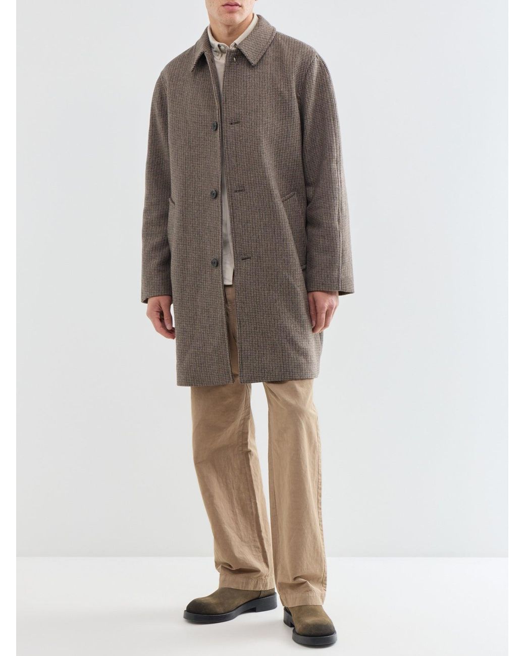 SELECTED Brown Ronnie Car Coat for men