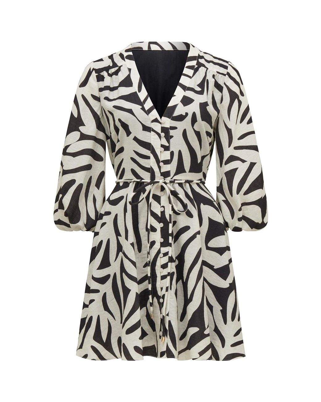 Forever New White Alicia Rope Tie Mini Dress