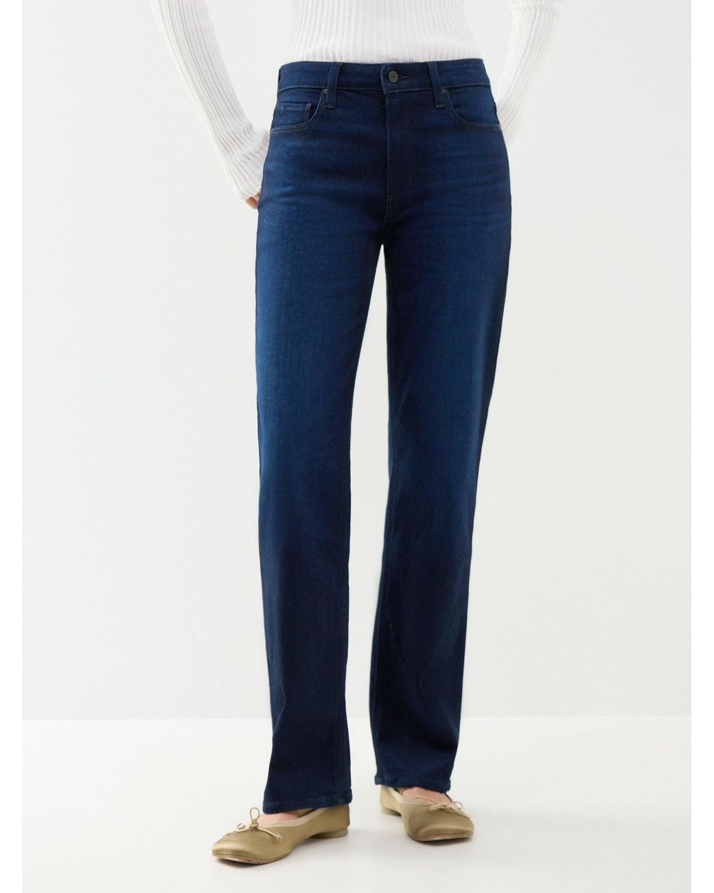 PAIGE Blue Mason Straight Leg Jeans 32 Inch