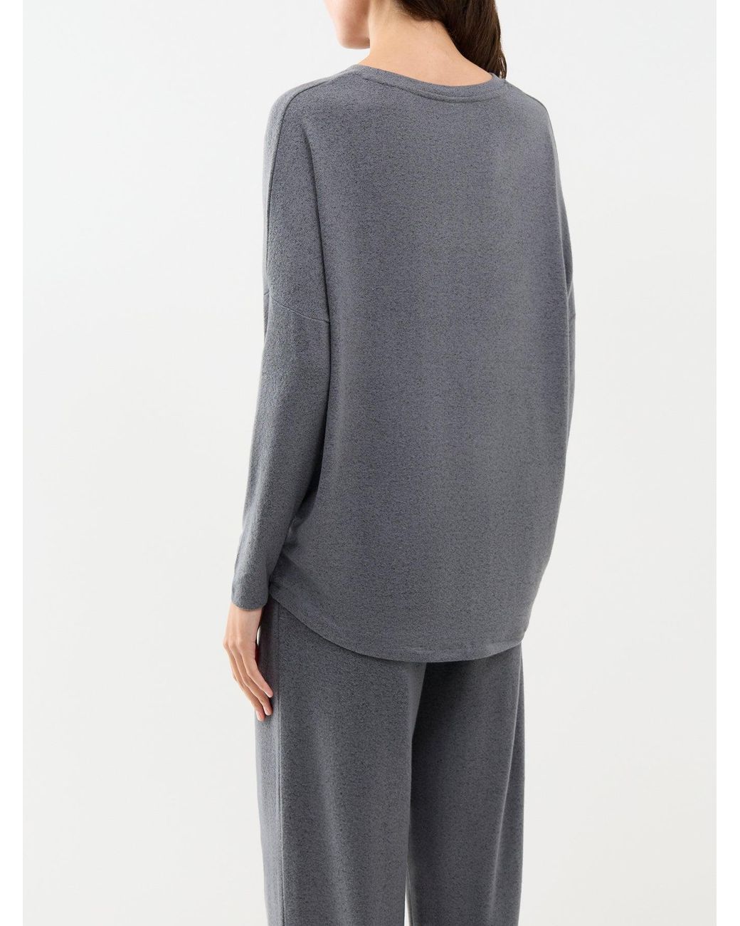 Soya Concept Gray Biara 1 Long-Sleeved Blend Knitted Jumper