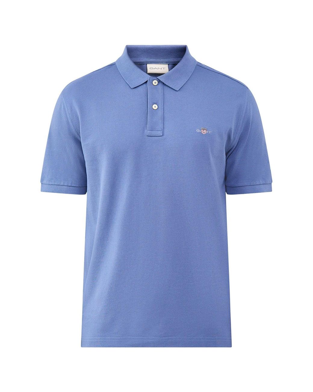 Gant Blue Shield Pique Polo Shirt for men