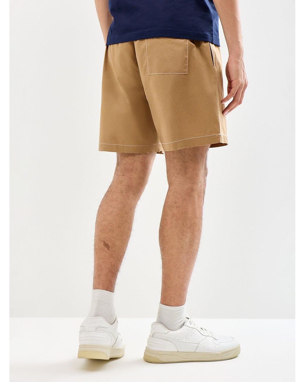 Lacoste Natural Drawstring Chino Shorts Tan for men