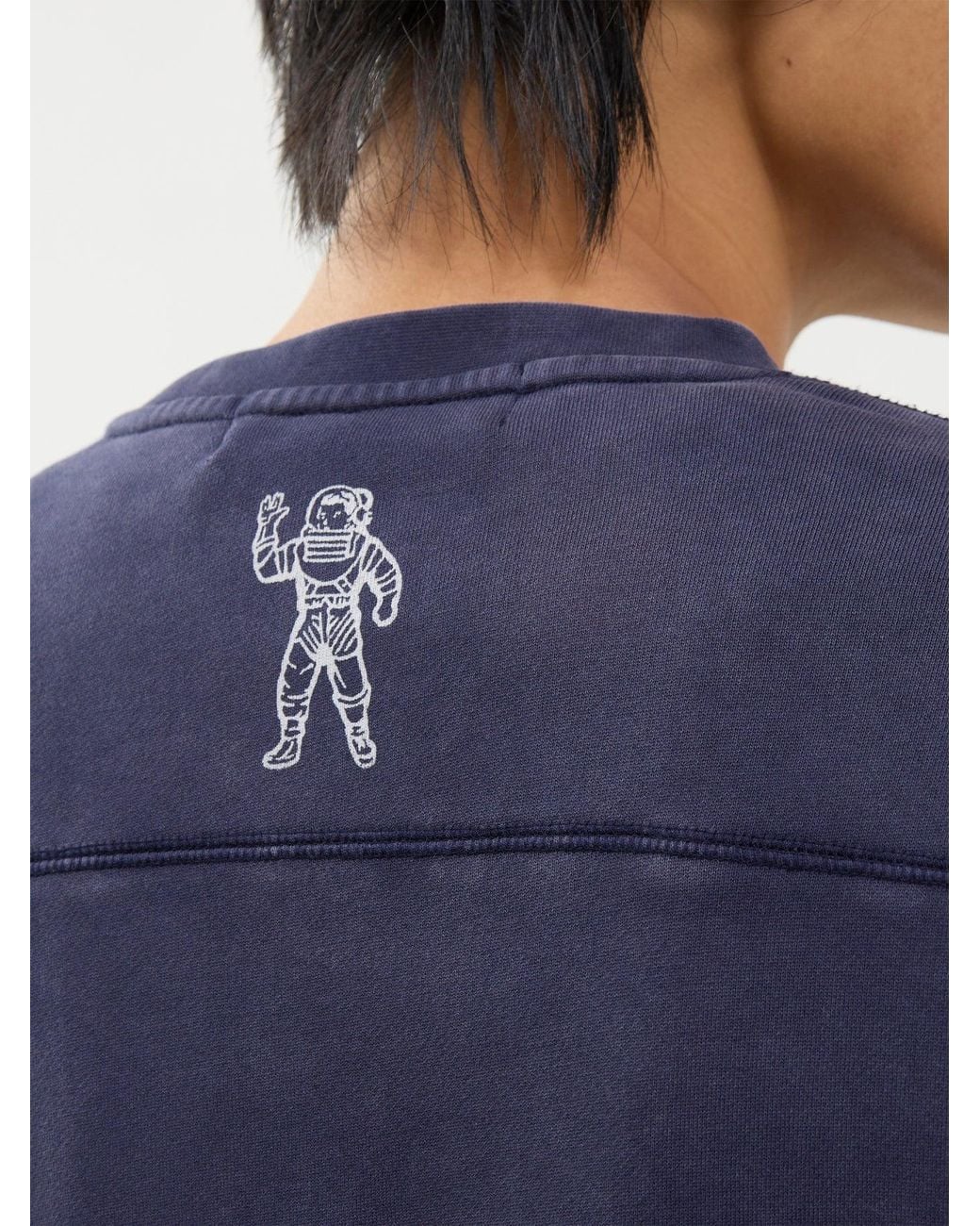BBCICECREAM Blue Washed Arch Logo Sweatshirt for men