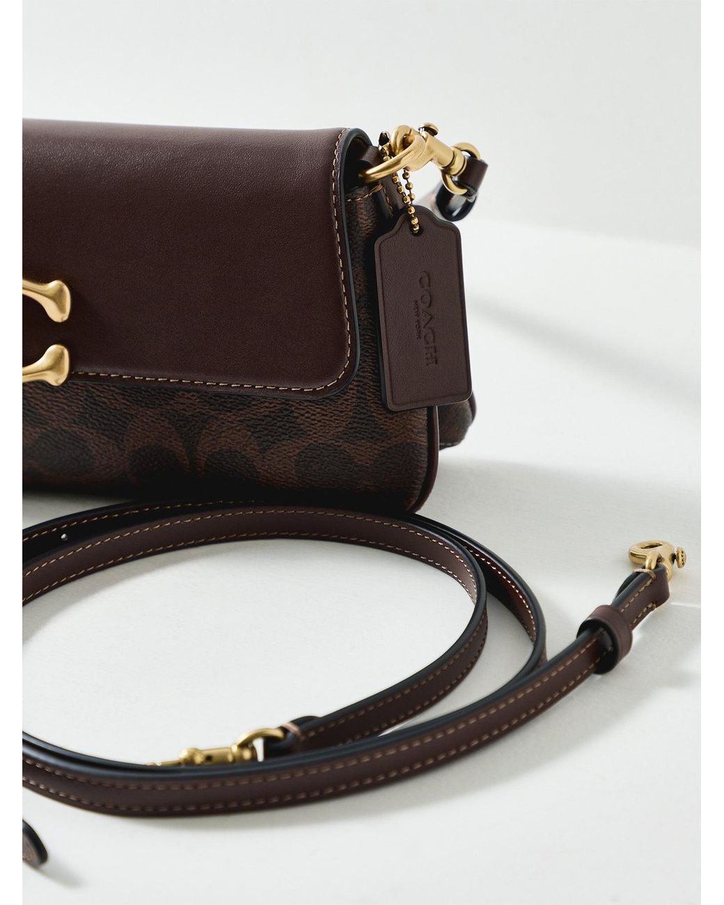 COACH White Signature Jet Crossbody Bag