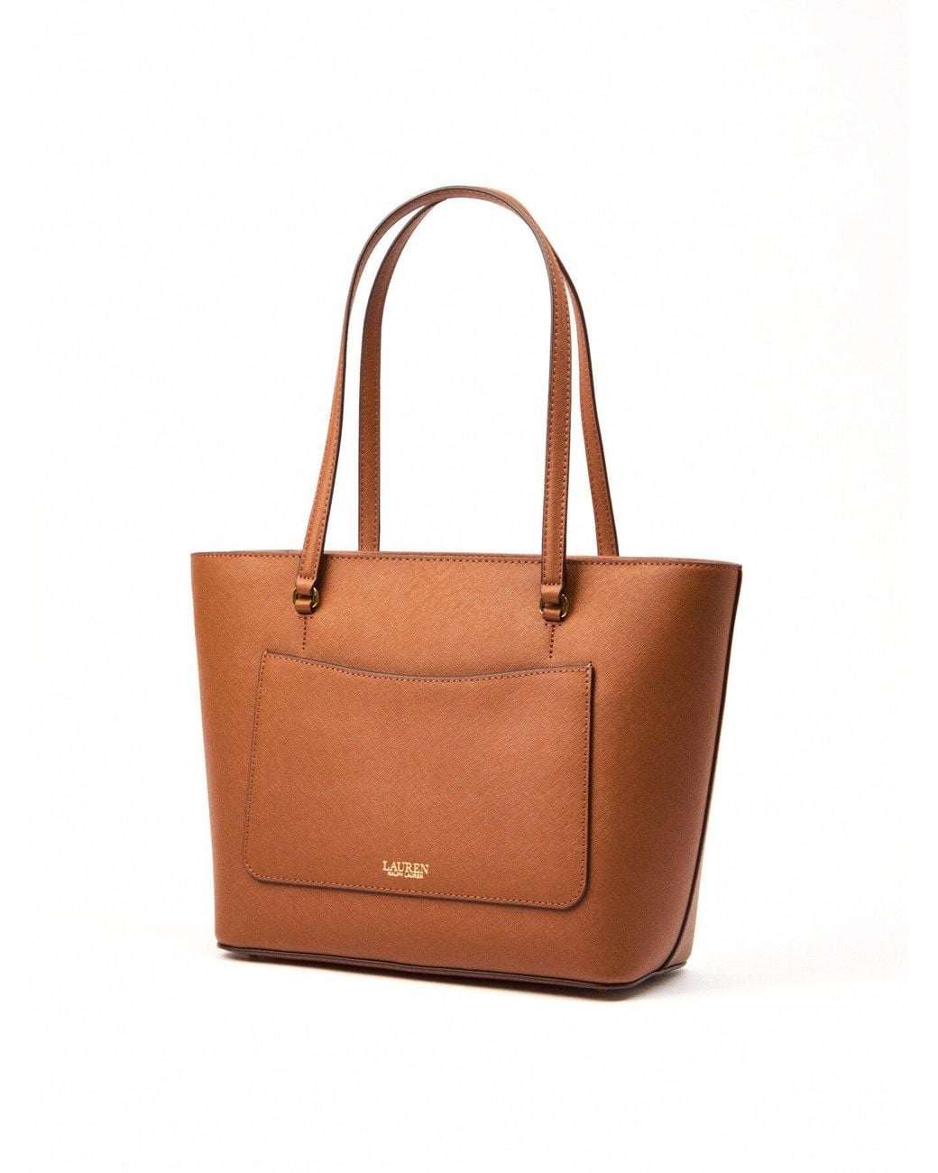 Ralph Lauren Brown Women's Karly Shopper Medium Tote
