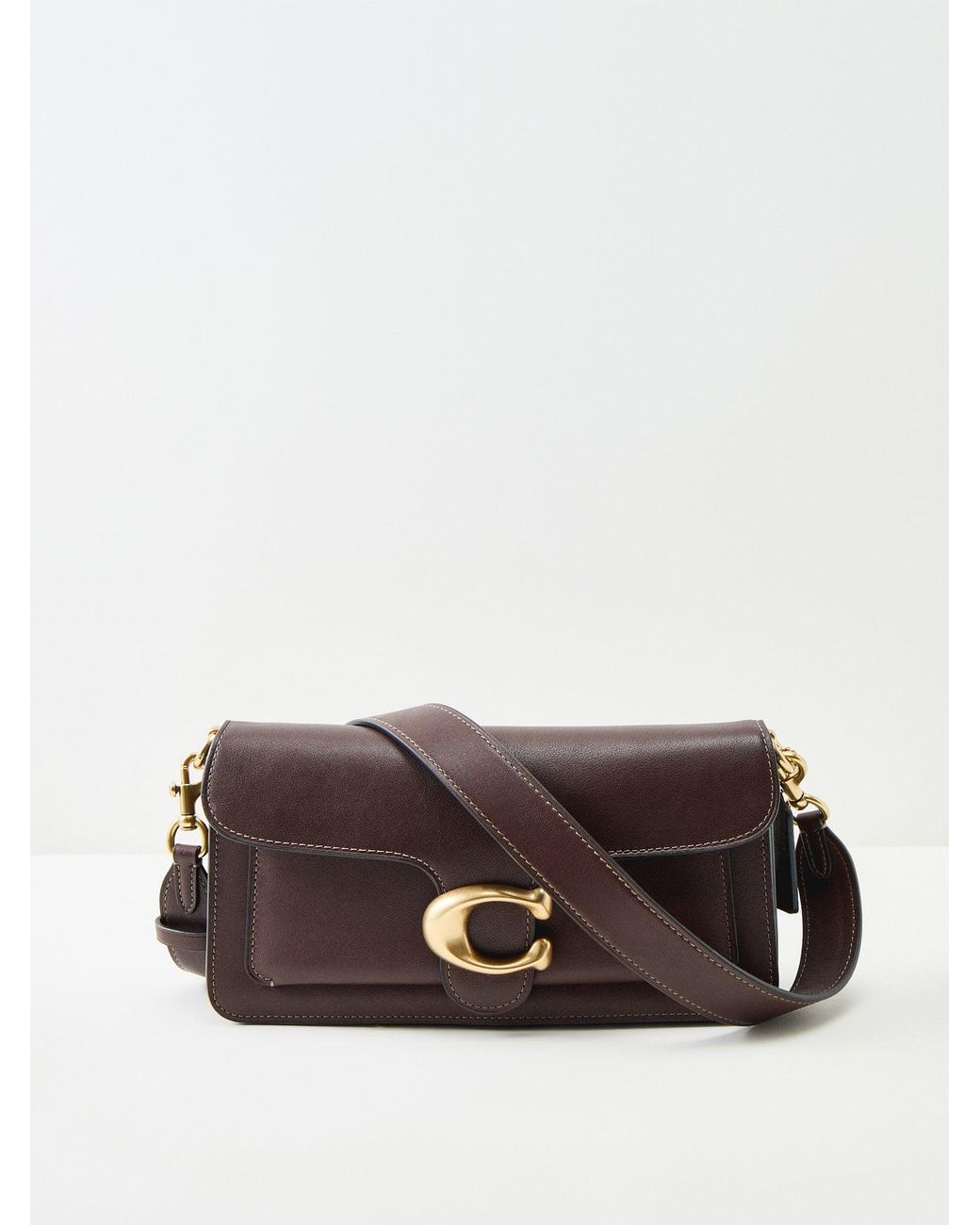 COACH Blue Tabby 26 Soft Grain Shoulder Bag Maple