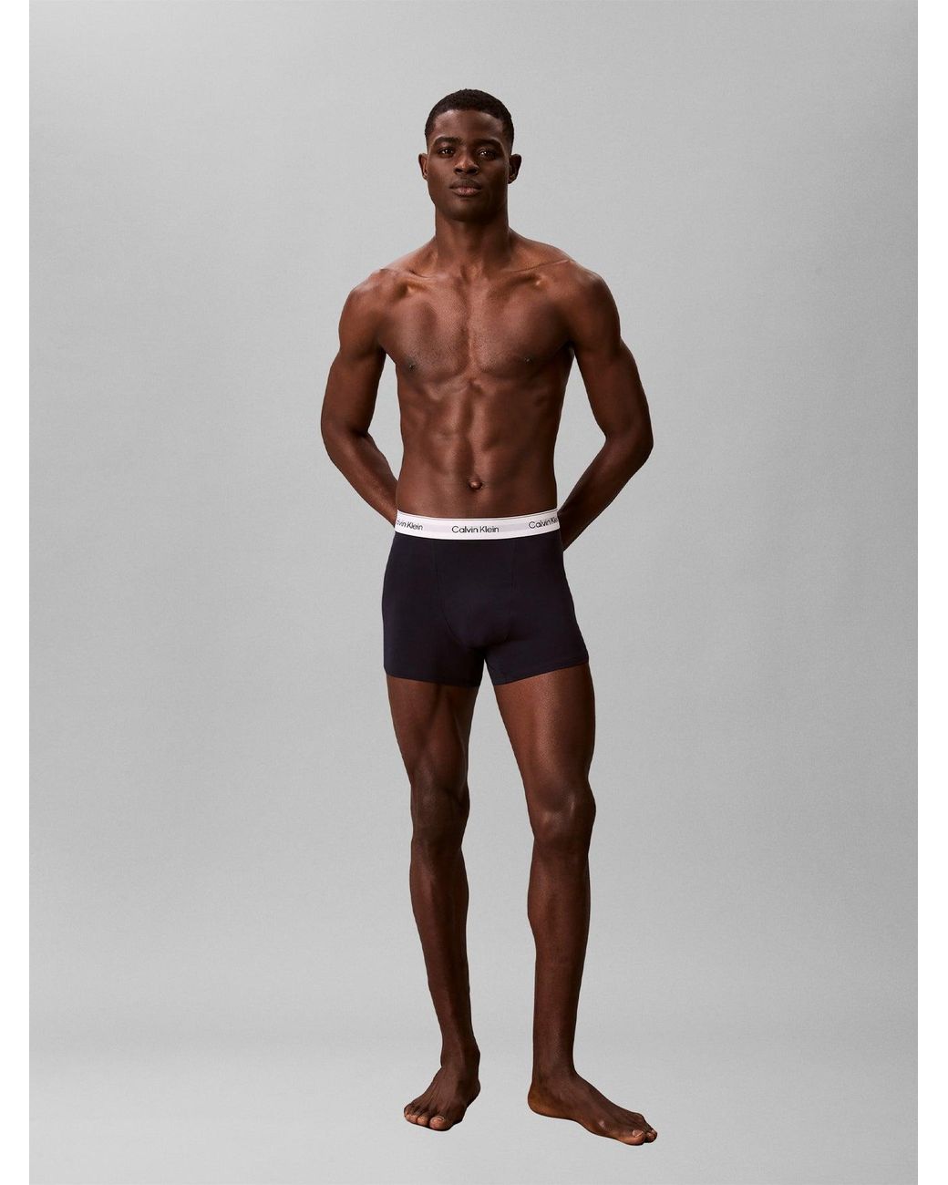 Calvin Klein Blue Icon Relaxed Fit Trunks 5 Pack for men