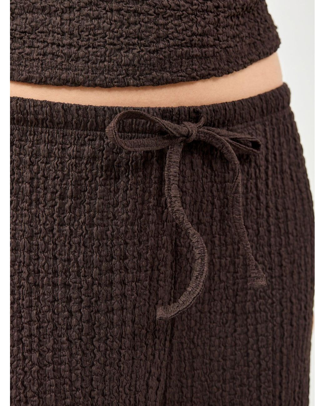 ONLY Brown Erikka Wide Leg Trousers