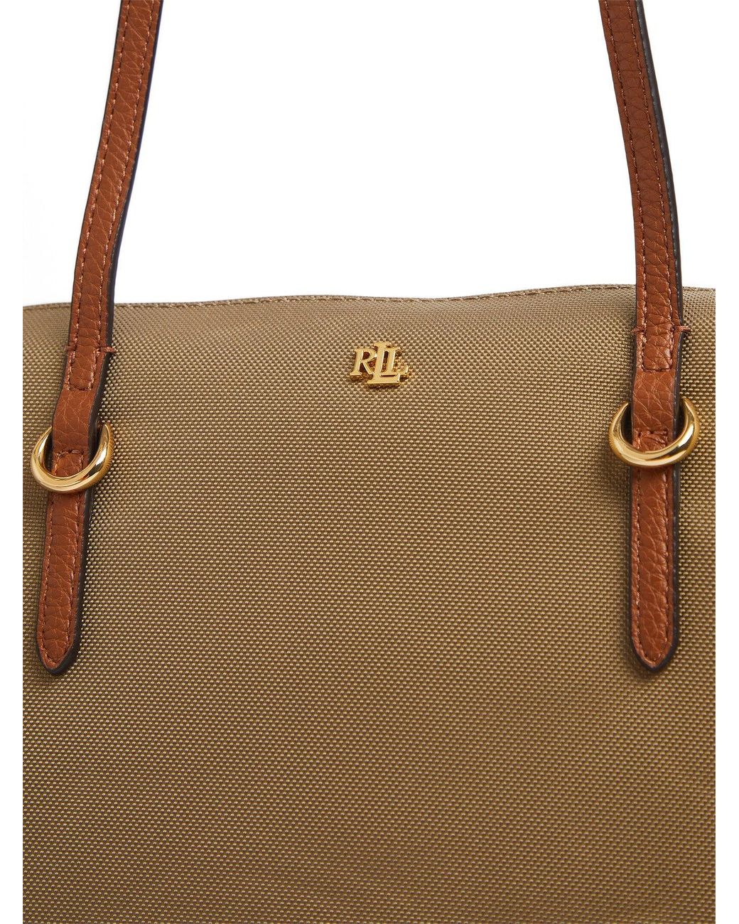 Ralph Lauren Natural Keaton 26 Medium Nylon Tote Bag