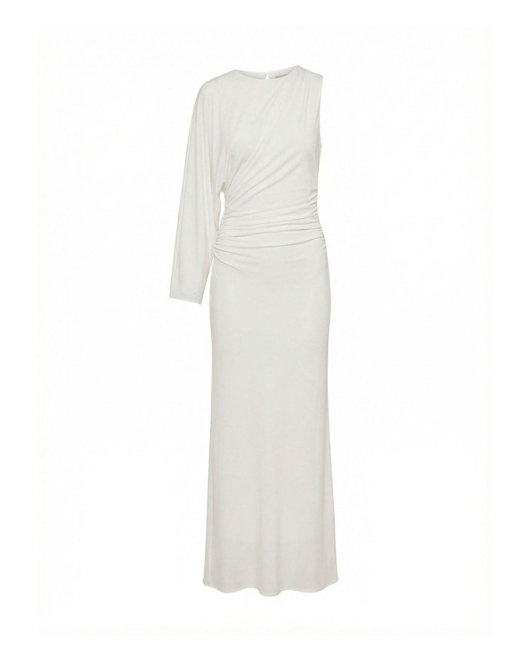 Forever New White Fleur Cape Shoulder Maxi Dress