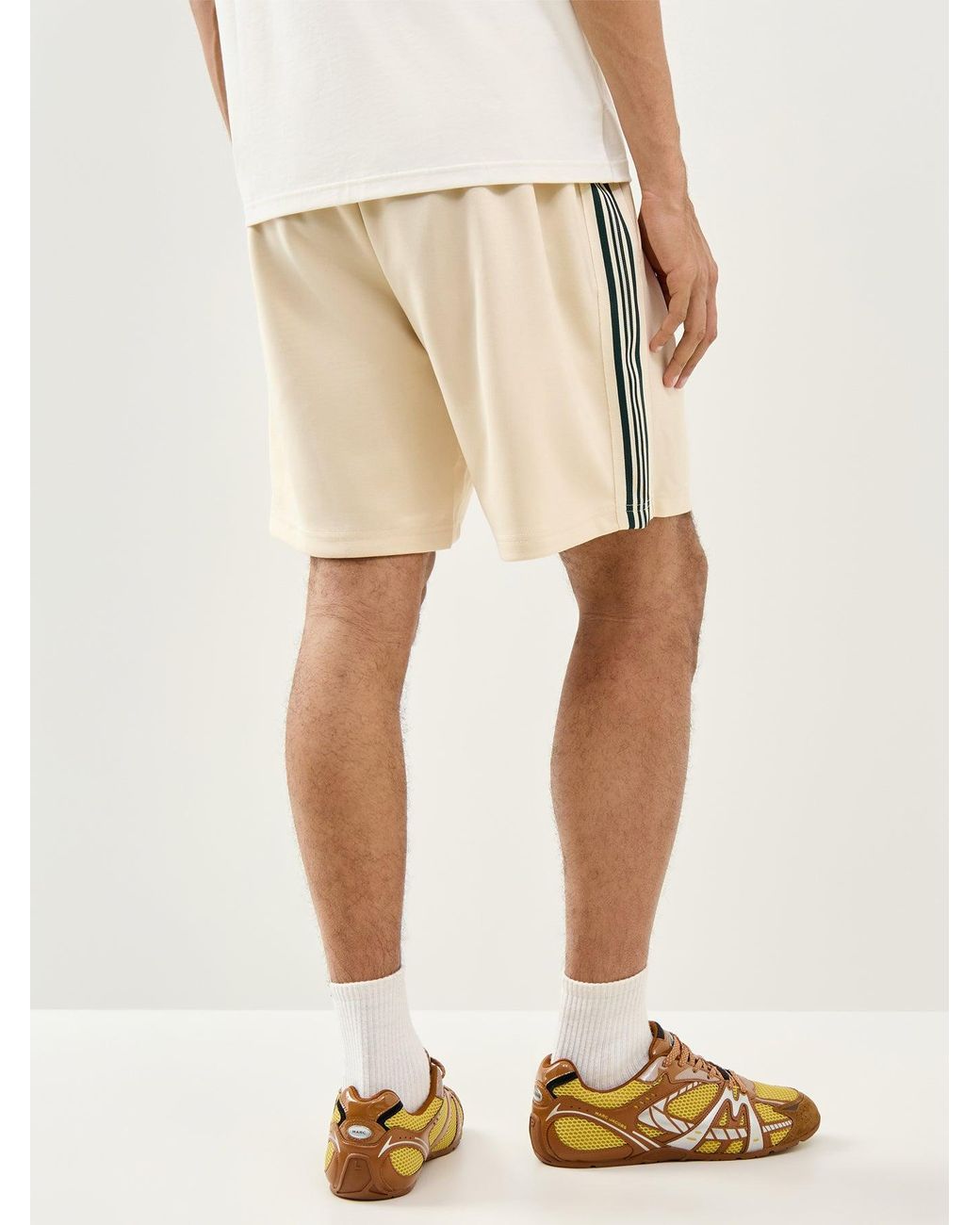 Only & Sons Natural Relaxed Track Sweatshorts Cream for men