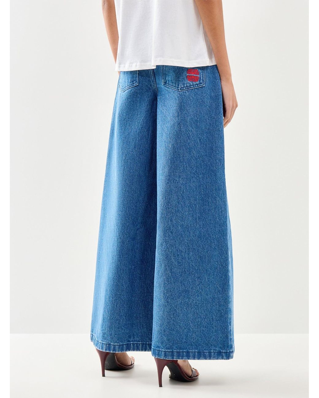 Never Fully Dressed Blue Palazzo Jan Jeans