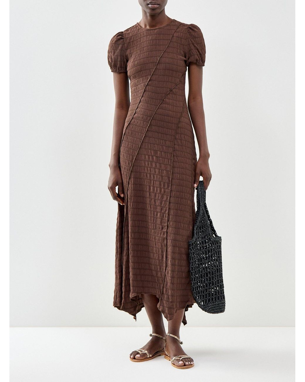 Nobody's Child Brown Cassandra Midi Dress