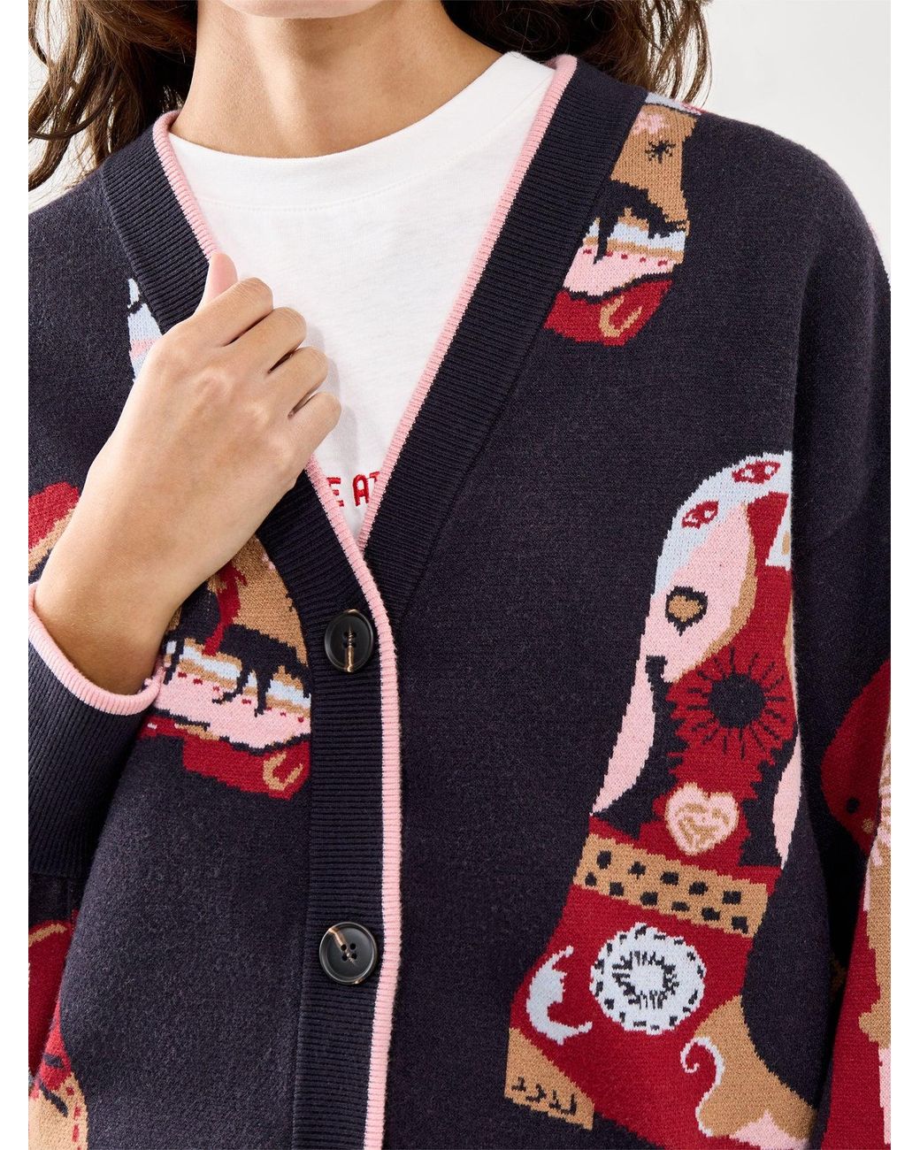 Never Fully Dressed Blue Cowboy Boots Cardigan