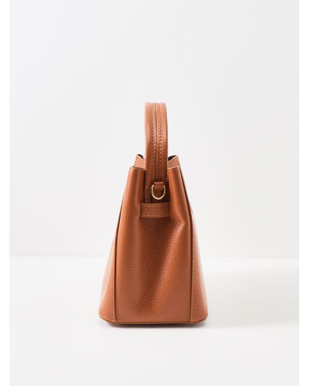 Marlon Brown Wonder Golden Lock Bucket Bag