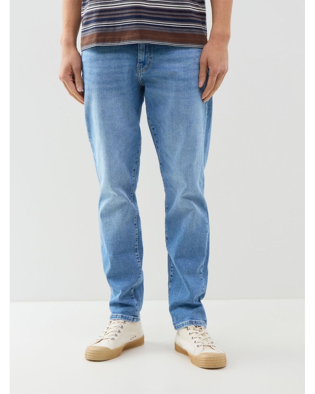 Only & Sons Blue Weft Regular Fit Straight Leg Jeans for men