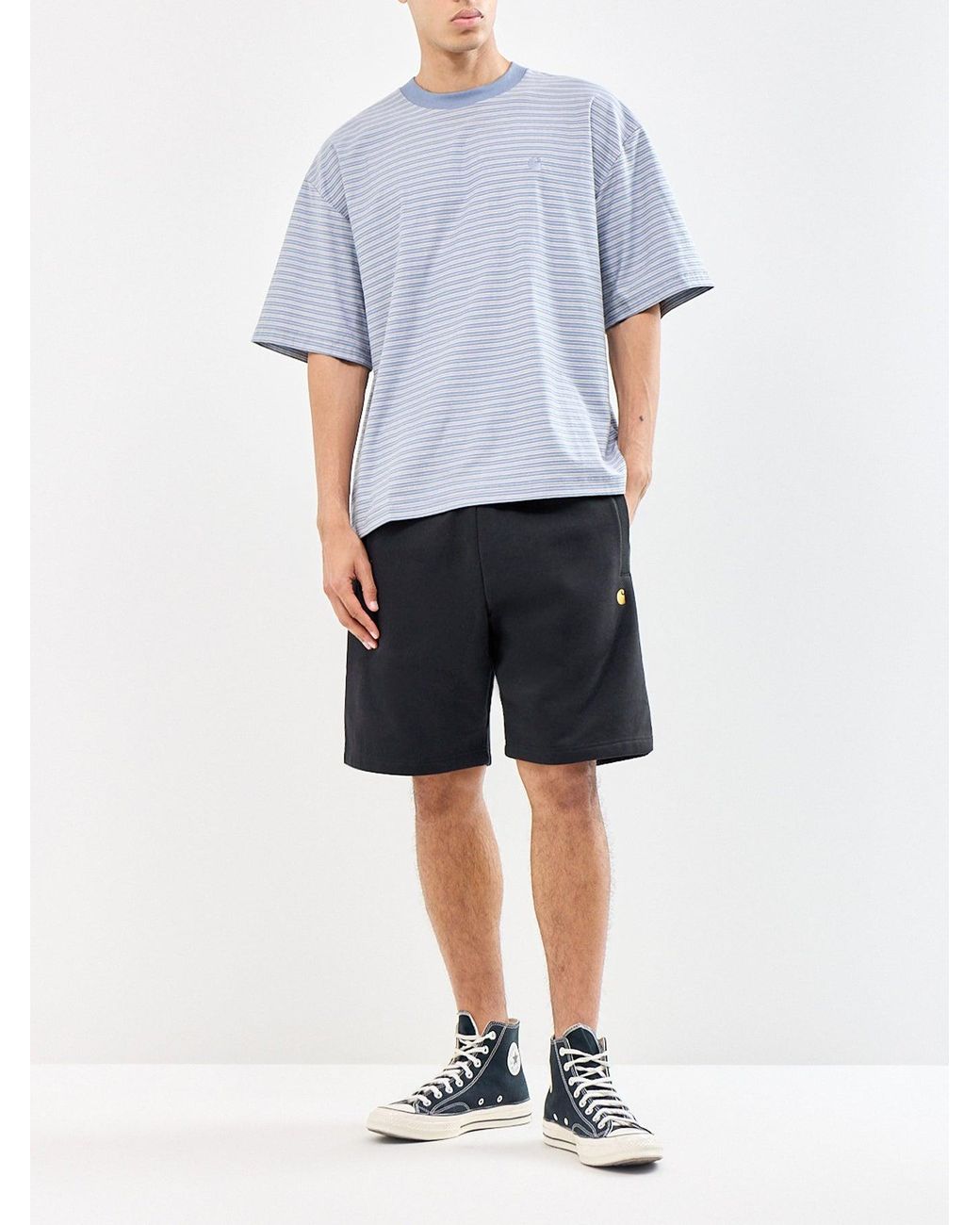 Carhartt Blue Chase Sweat Shorts for men