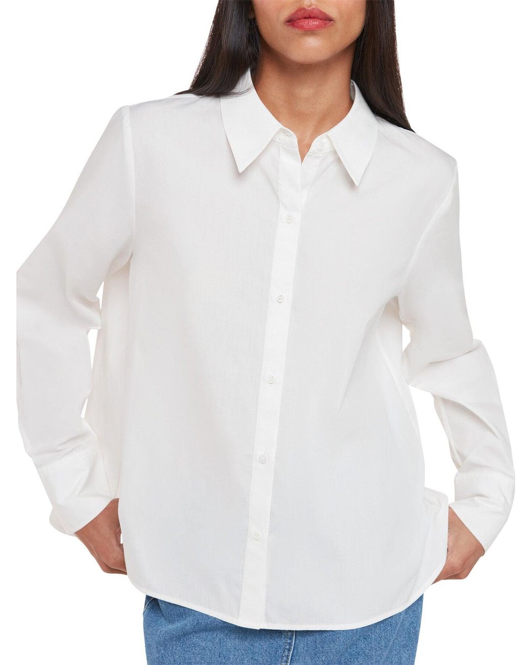 Whistles White Women's Boxy Cotton Shirt
