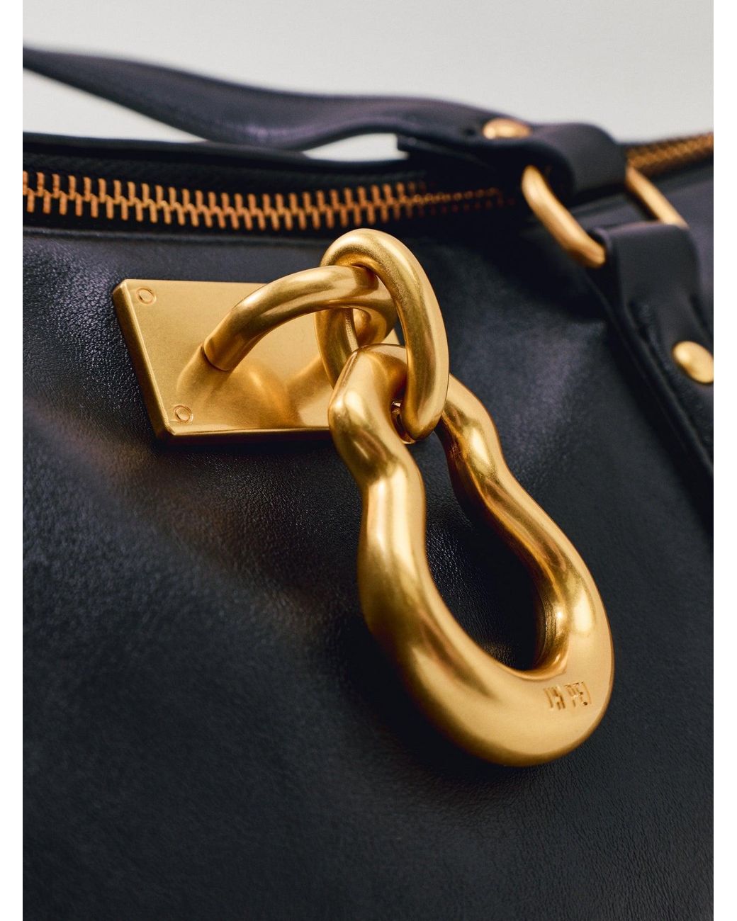 JW PEI Black Yvette Elongated Tote Bag