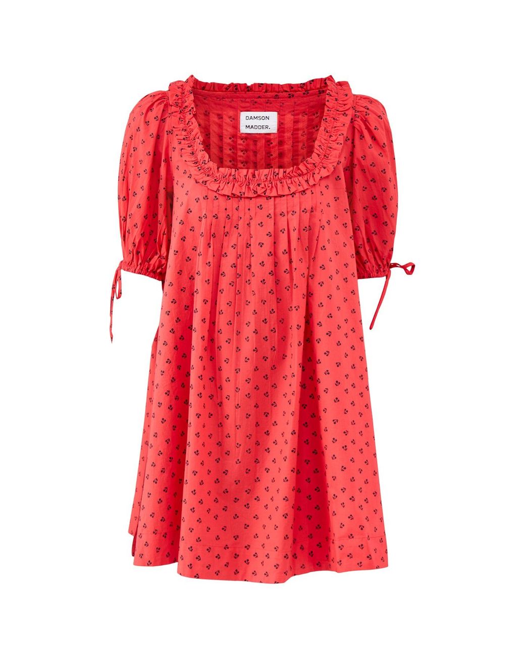 Damson Madder Red Jemima Cherry Print Mini Dress