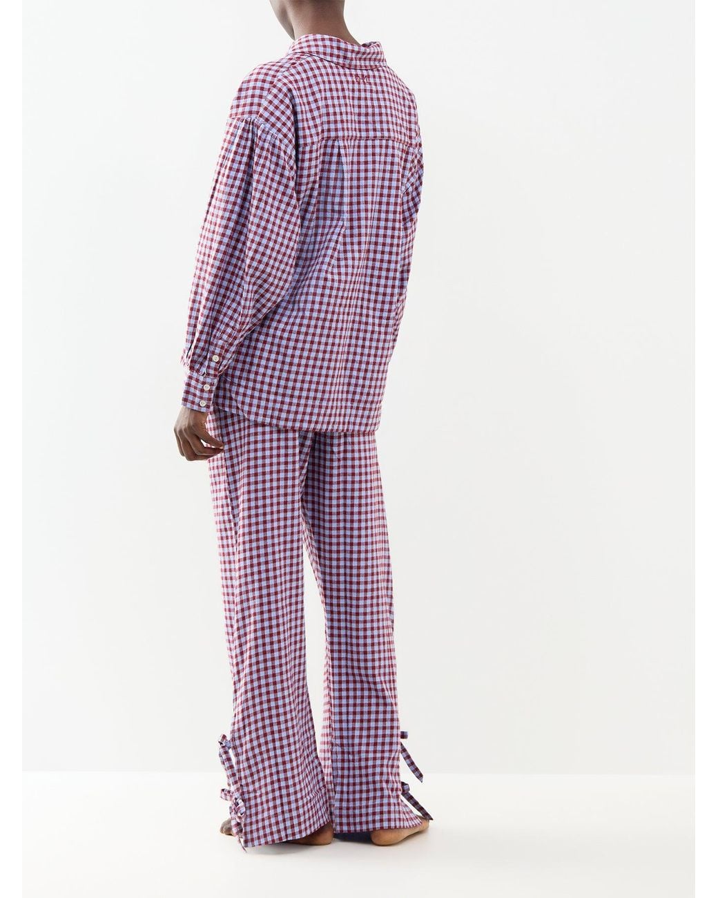 Damson Madder Purple Floki Flannel Pyjama Set