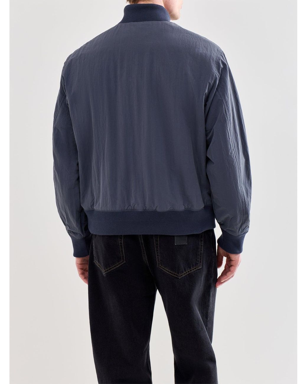 SELECTED Blue Dylan Bomber Jacket for men