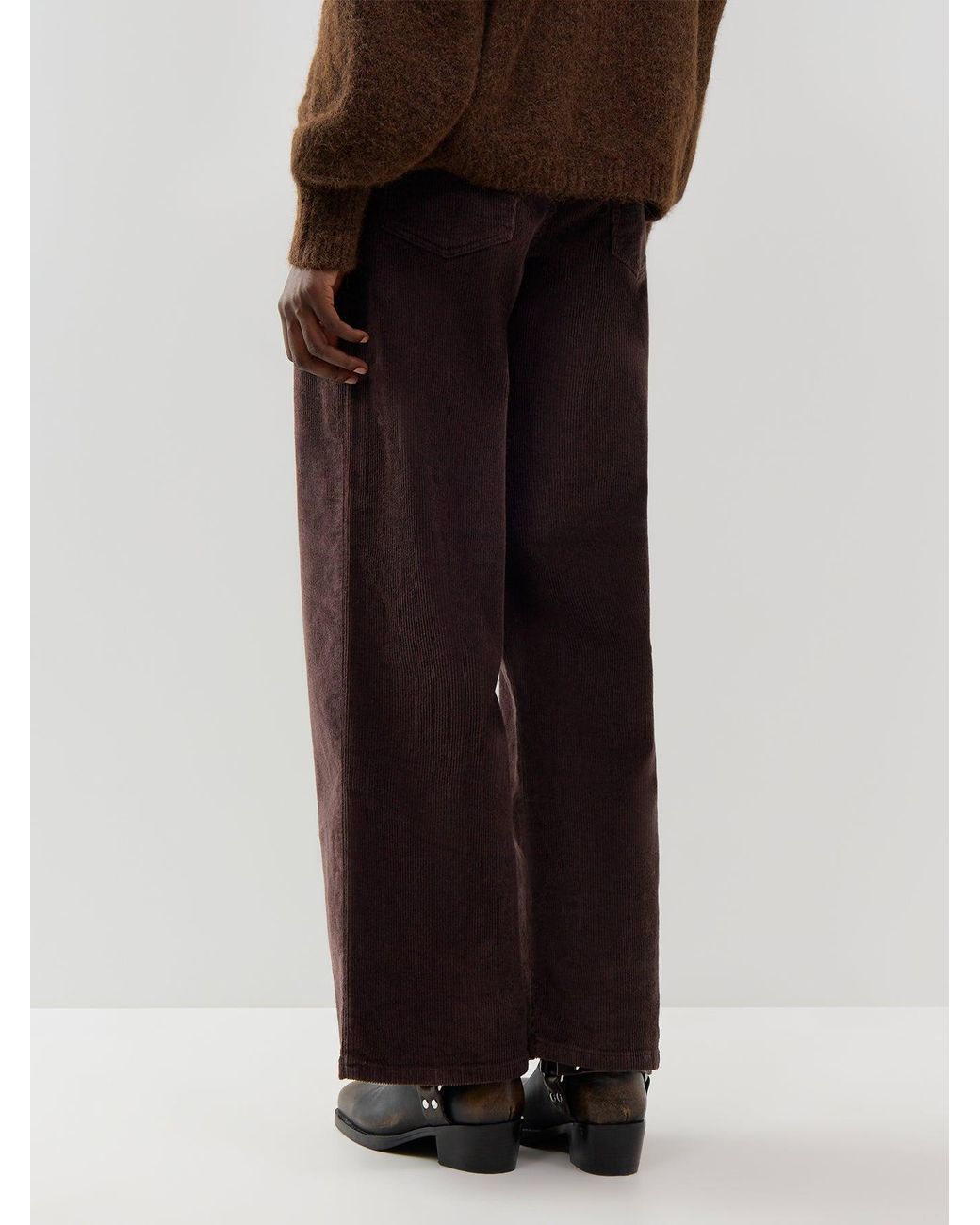ONLY Multicolor Hope High-Waisted Wide Leg Corduroy Trousers