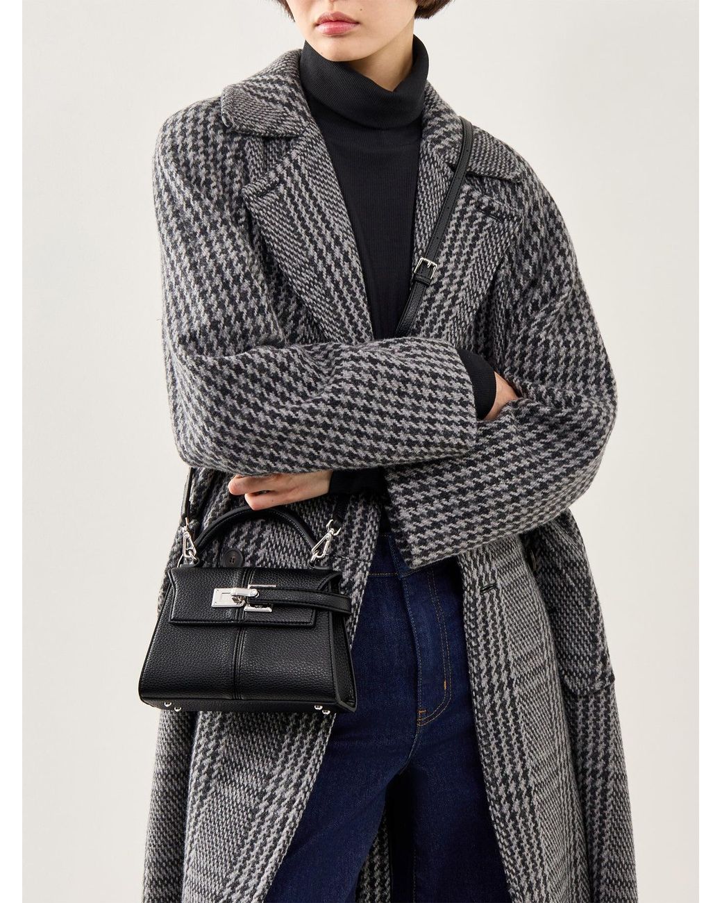 JW PEI Gray Elise Large Top Handle Vegan Bag