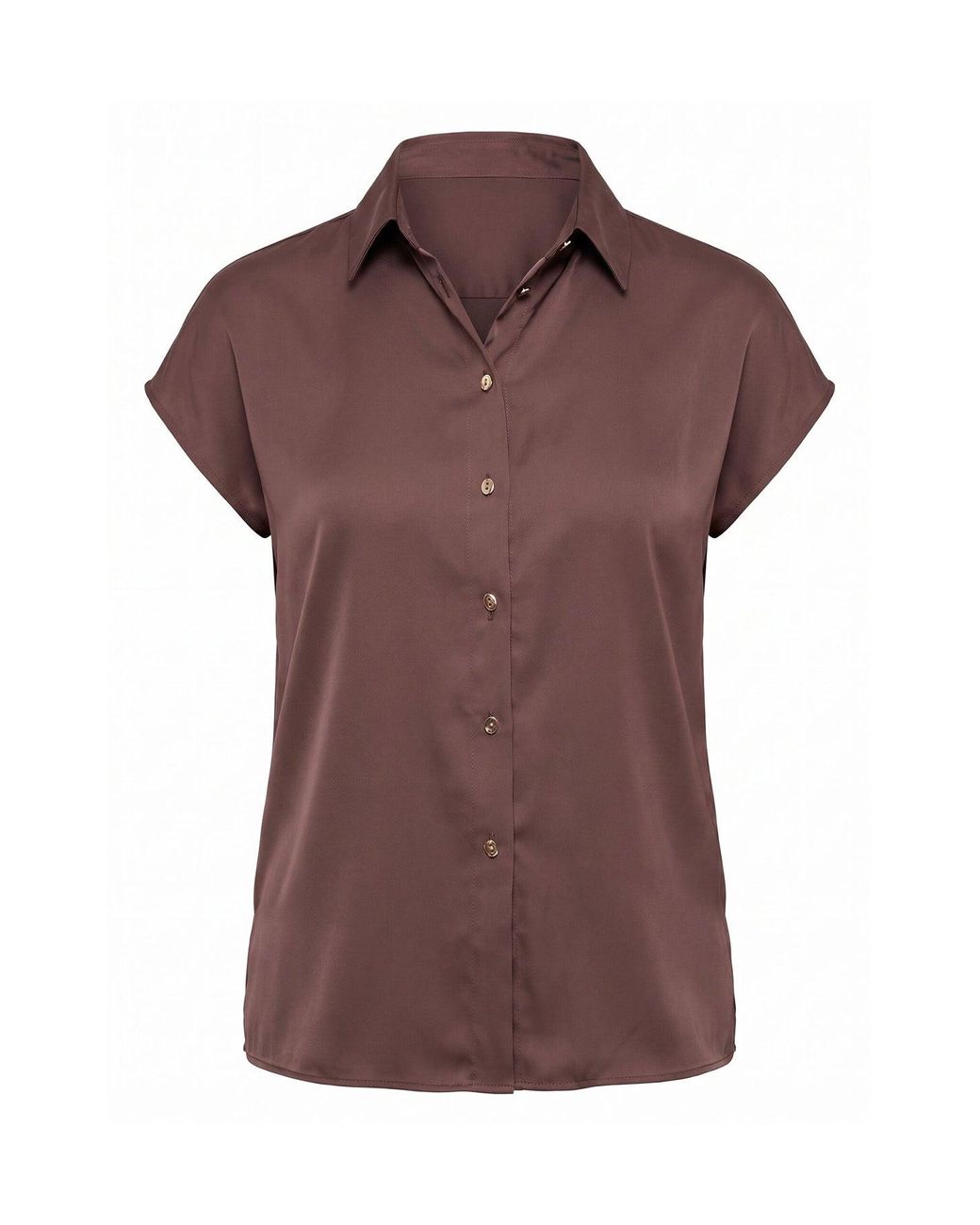 Forever New Brown Nelly Grown-On Sleeve Shirt