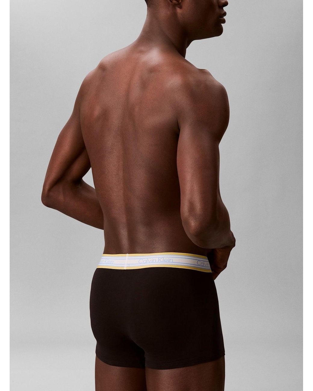 Calvin Klein White Fashion Waistband Trunk 3Pk for men