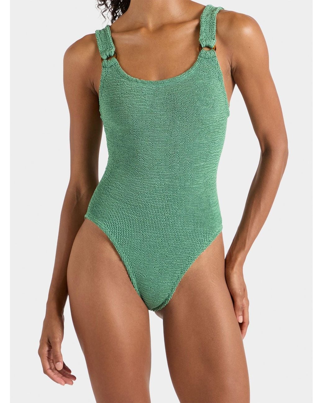 Hunza G Green Domino Swimsuit