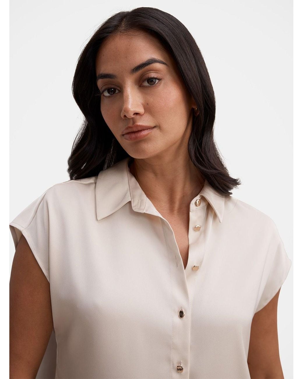 Forever New Pink Nelly Grown-On Sleeve Shirt
