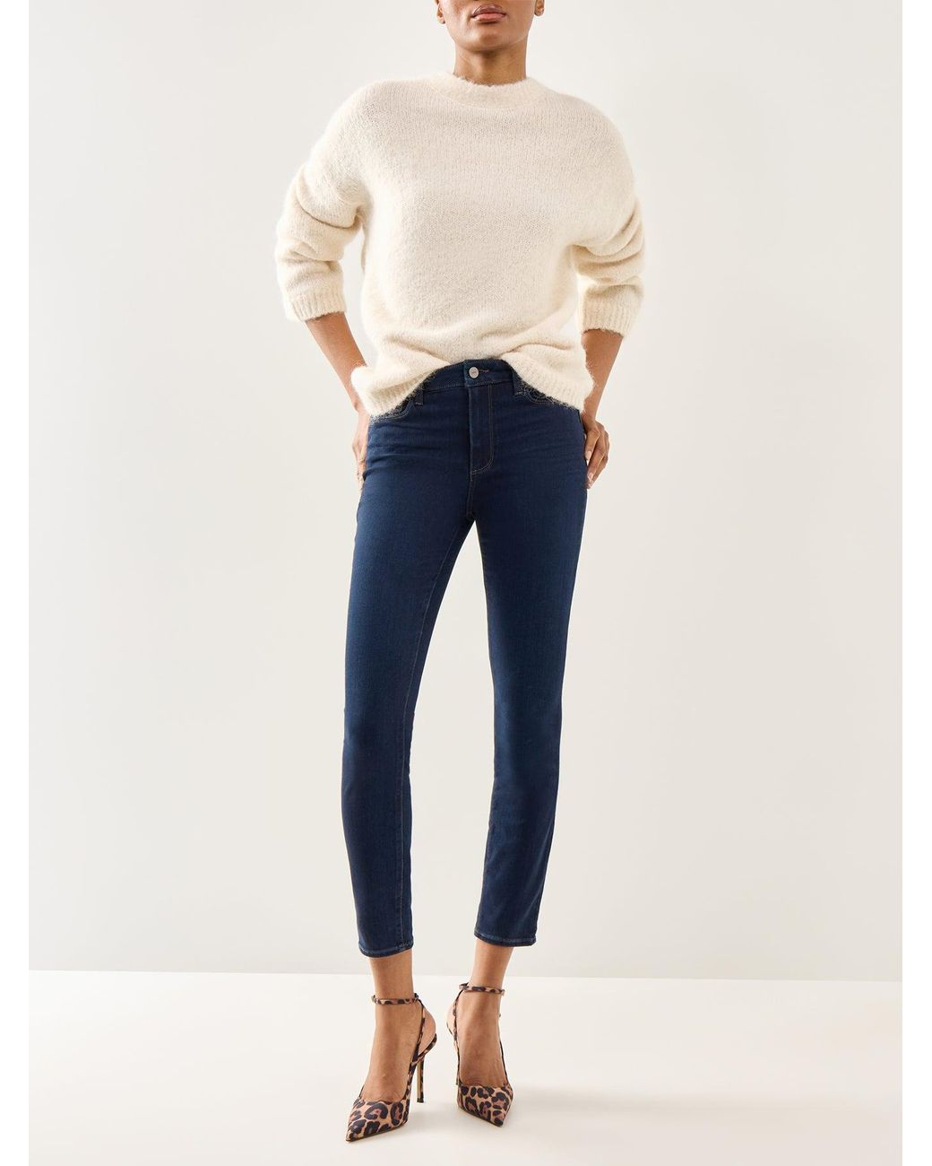 PAIGE Black Hoxton Ankle Jeans
