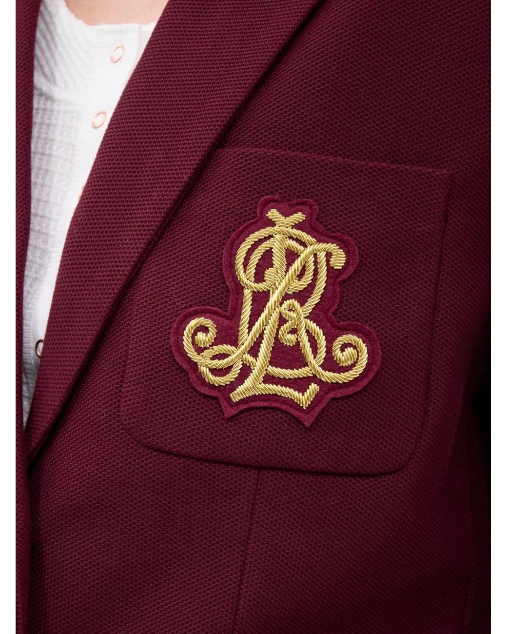 Ralph Lauren Purple Anfisa Blend Lined Blazer