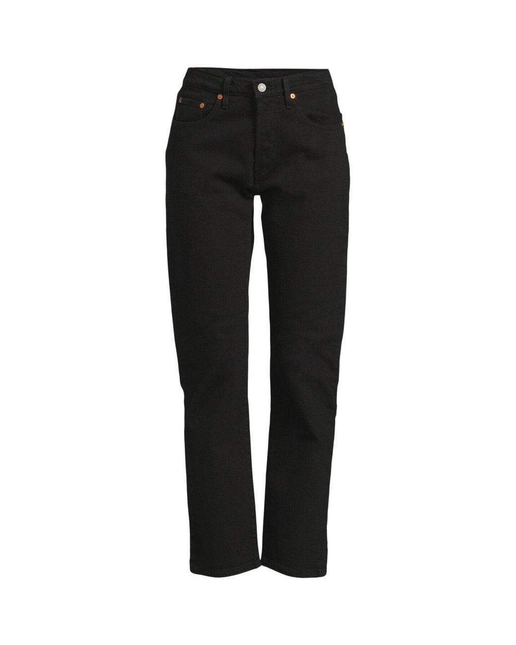 Levi's Black Women's 501 Original Crop Jeans