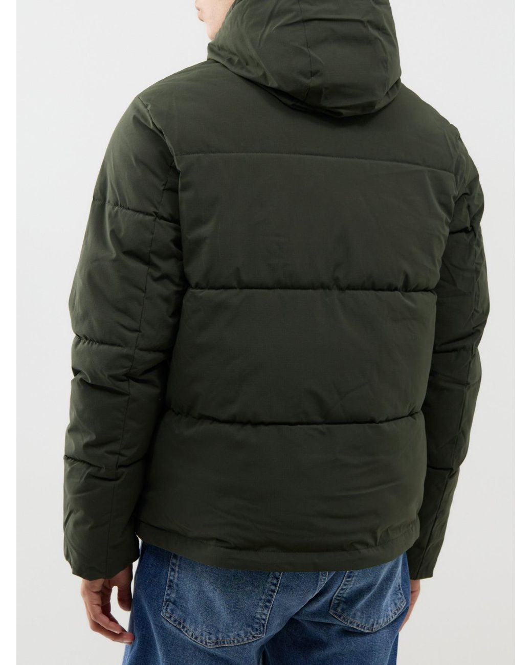 Jack & Jones Green Galaxy Puffer Jacket for men