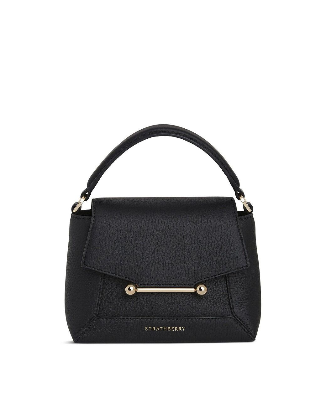 Strathberry Black Women's Mosaic Leather Mini Bag