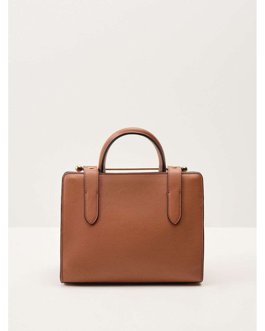 Strathberry Brown Mini Tote Bag