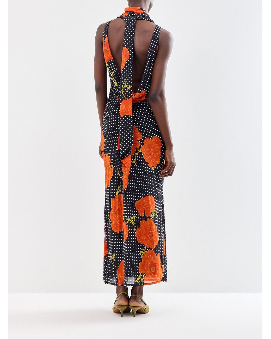 Never Fully Dressed Orange Poppy Sophie Maxi Dress