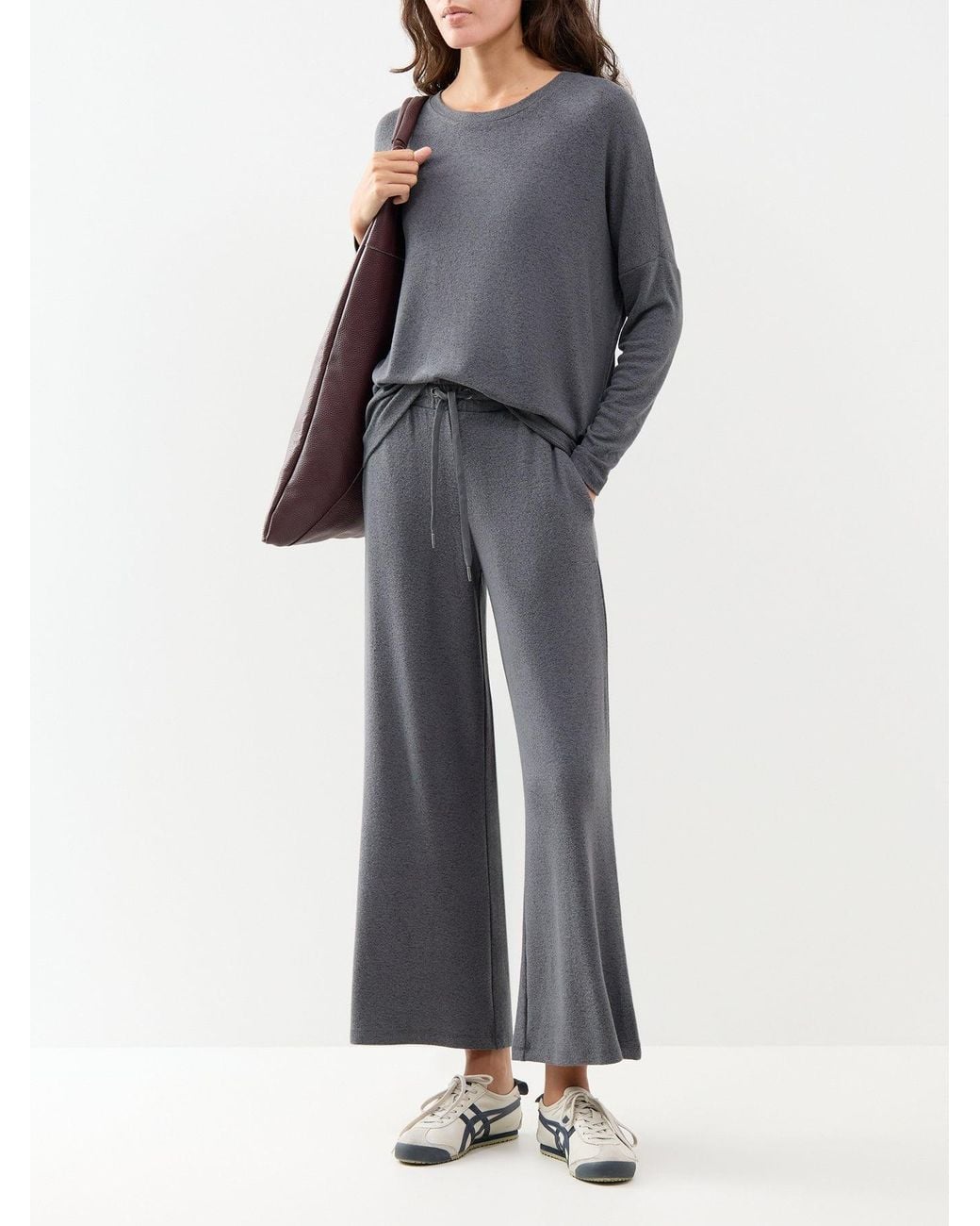 Soya Concept Gray Biara 1 Long-Sleeved Blend Knitted Jumper