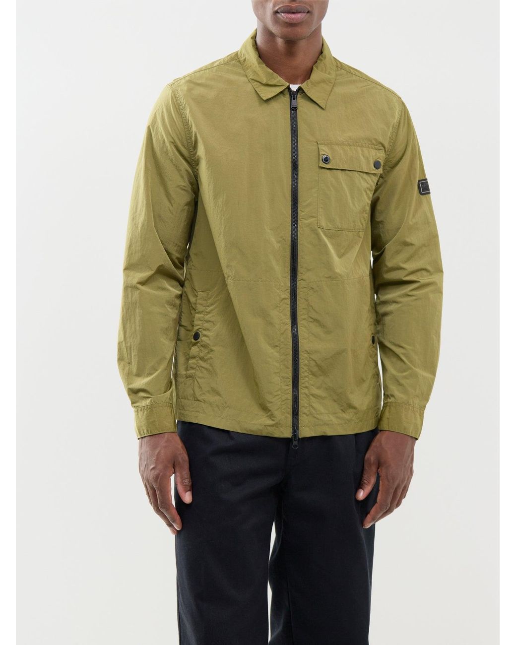 Barbour Green Inline Overshirt for men