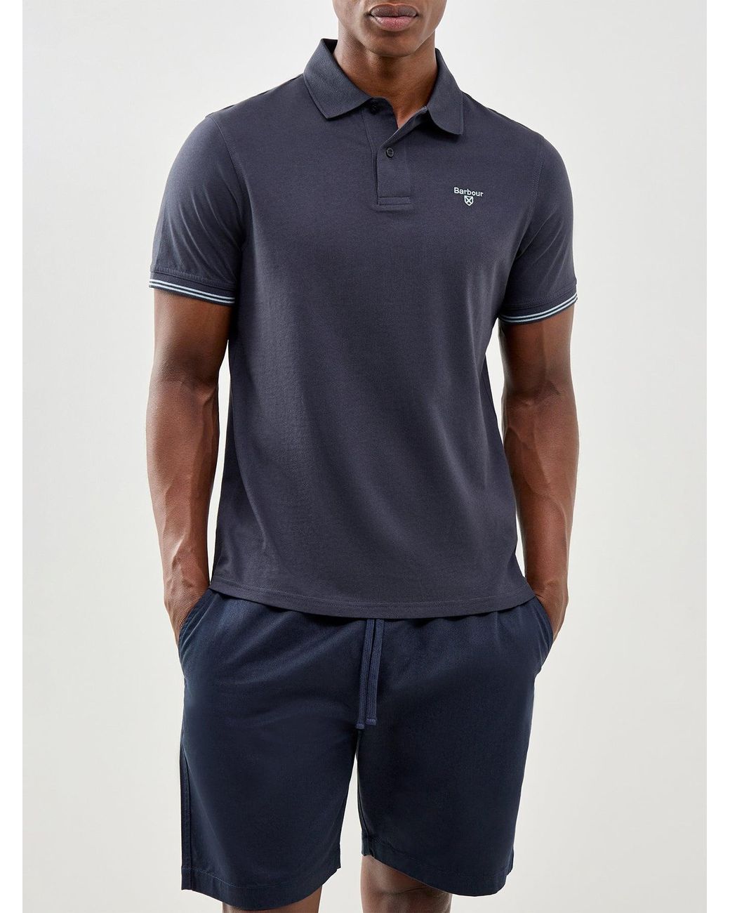 Barbour Blue Austwick Tailored Polo Shirt for men