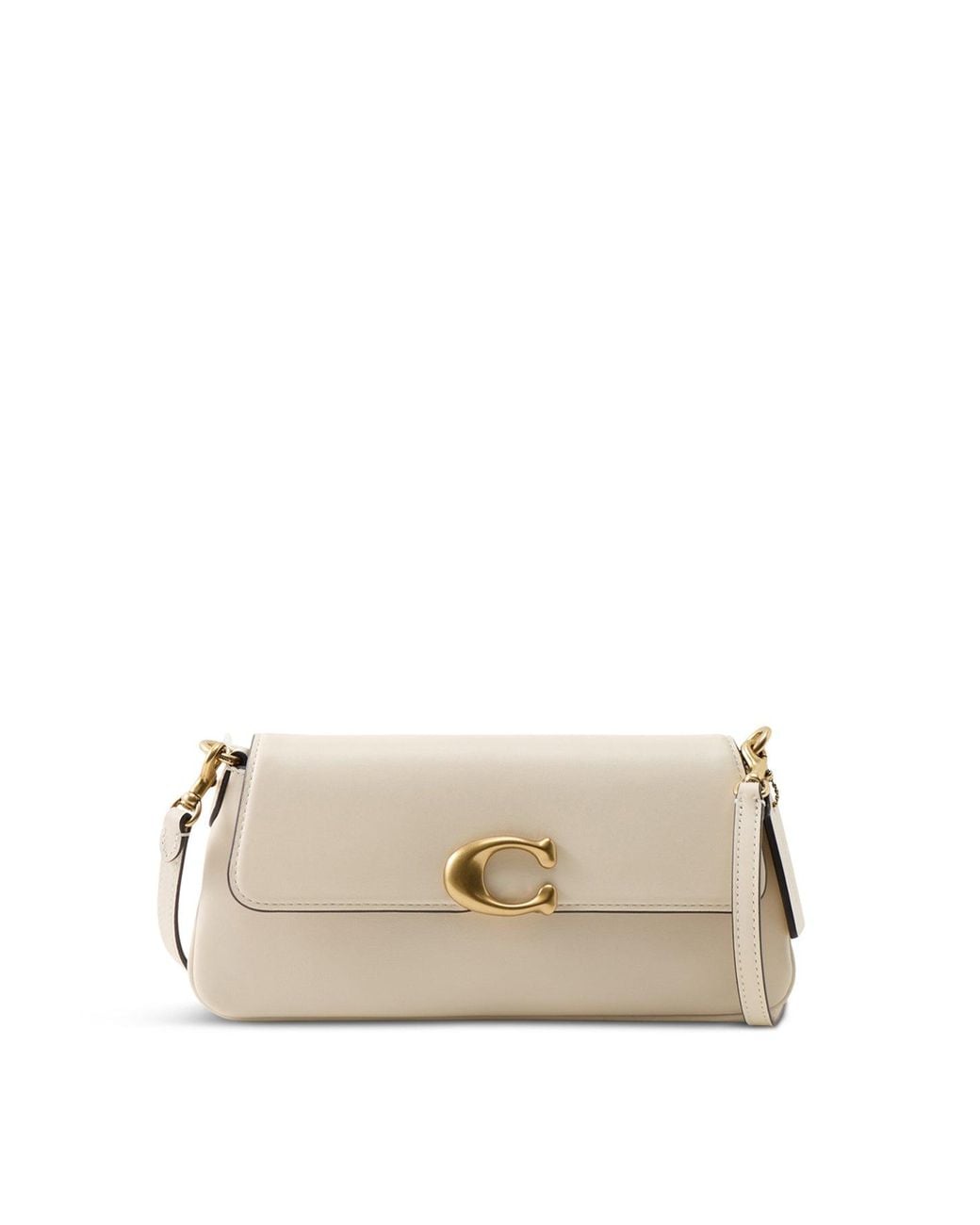 COACH Multicolor Jet Refined Calf Shoulder Bag Chalk
