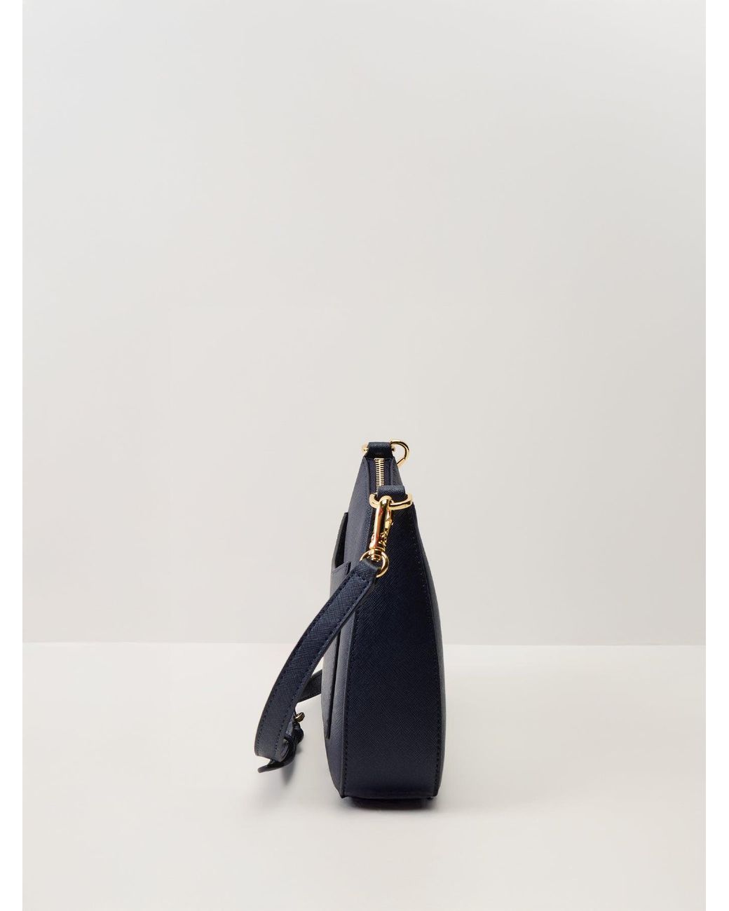 Ralph Lauren Blue Danni 26 Medium Shoulder Bag