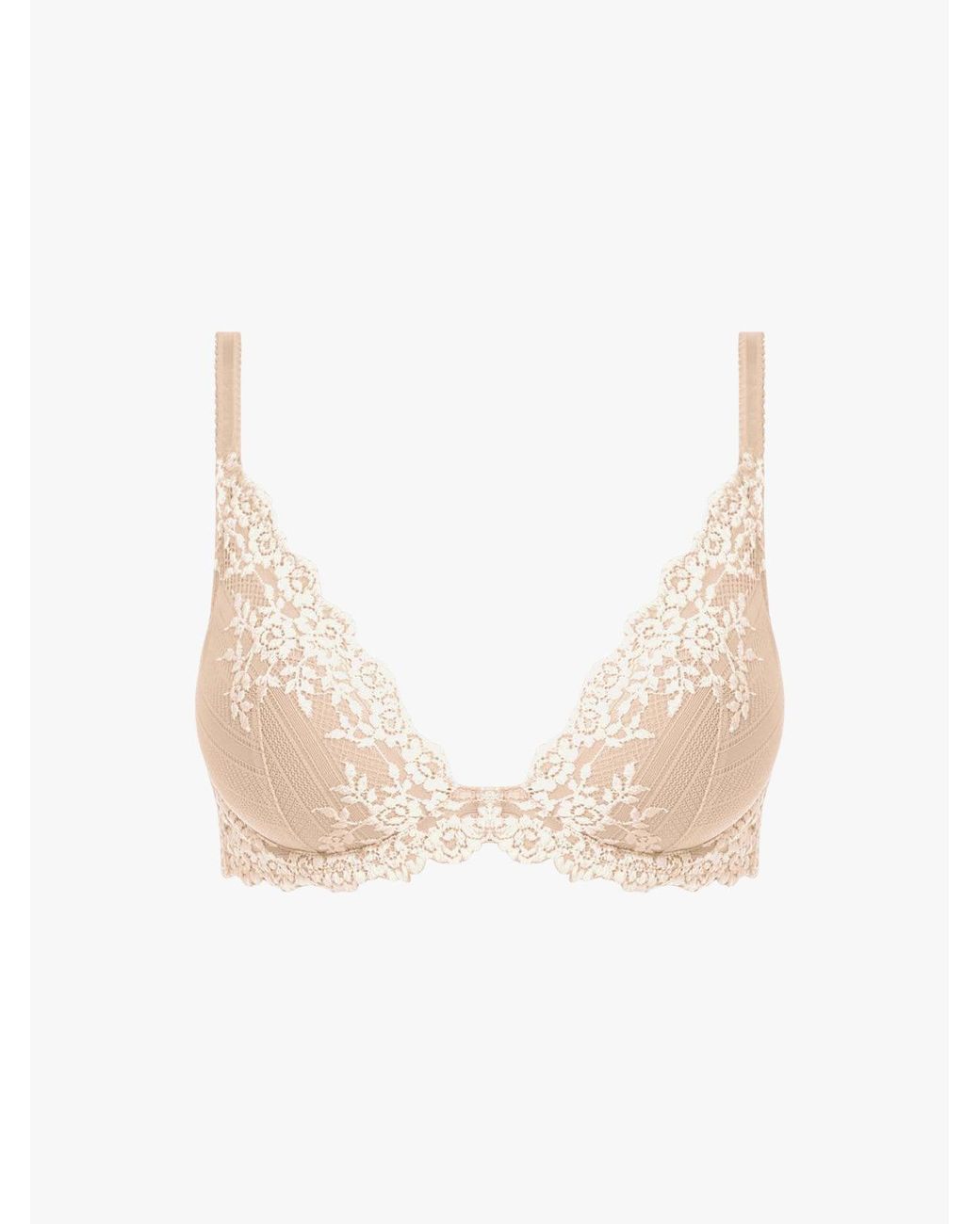 Wacoal White Embrace Underwired Plunge Bra