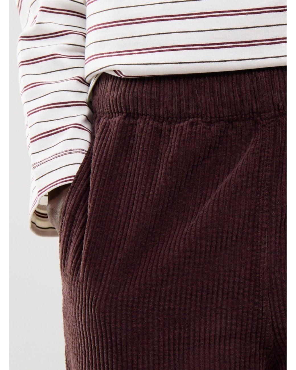 American Vintage Purple Padow Corduroy Trousers