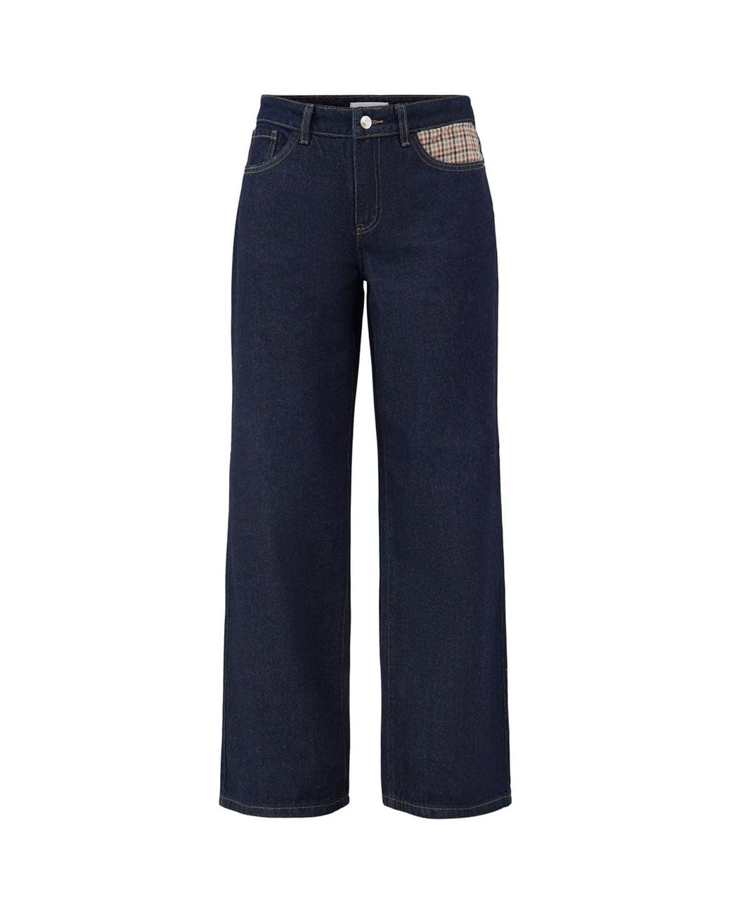ONLY Blue Wide Leg Denim Jeans